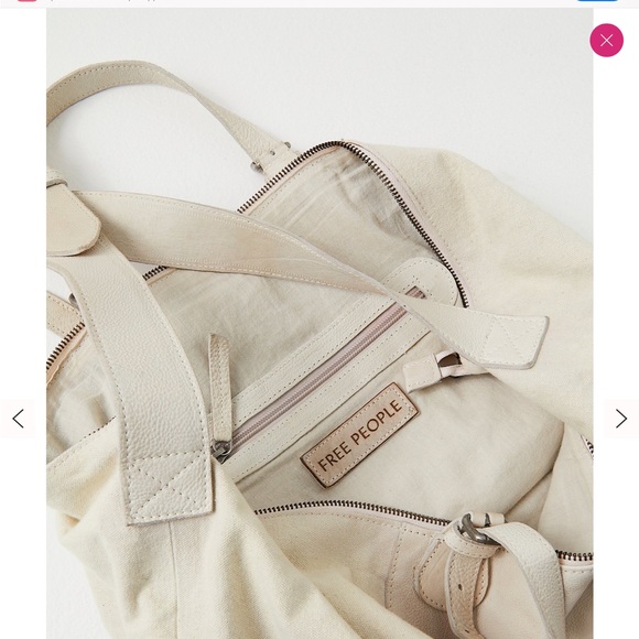 NWT Free People Beaumont canvas tote❤️❤️❤️❤️ - Picture 5 of 14
